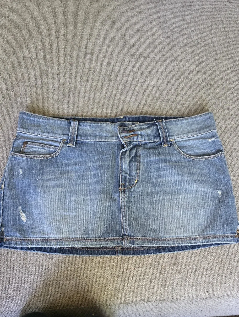 2K Vintage Hollister Denim Mini Skirt - Picture 2 of 6